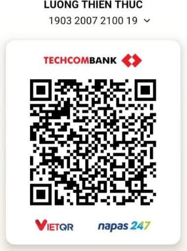 Mã QR ủng hộ tác giả